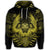 Hawaiian Owl Hibiscus Plumeria Polynesian Hoodie Yellow - Polynesian Pride