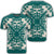 Hawaiian Palm Tree Quilt Tradition Turquoise T Shirt AH Unisex Black - Polynesian Pride