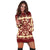 Hawaiian Palm Tree Quilt Vintage Hoodie Dress - AH - Polynesian Pride