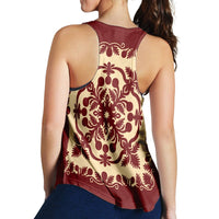 Hawaiian Palm Tree Quilt Vintage Racerback Tank - AH - Polynesian Pride