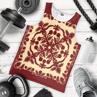 Hawaiian Palm Tree Quilt Vintage Tank Top - AH - Polynesian Pride