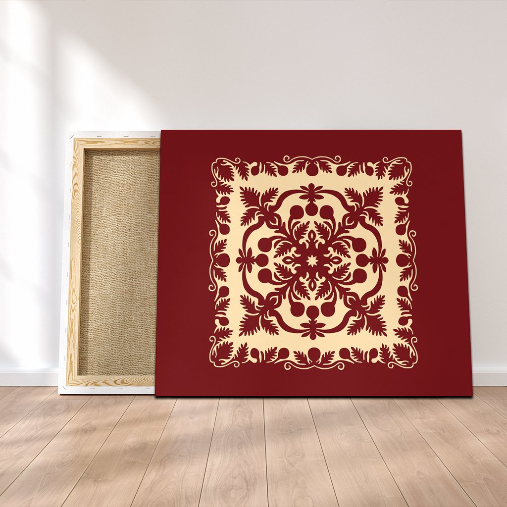 Hawaiian Palm Tree Quilt Vintage Canvas - AH Canvas Poly-cotton - Polynesian Pride