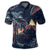 Hawaiian Palm Tree Volcano Night On The Land Polo Shirt - Polynesian Pride