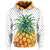 Custom Hawaiian Pineapple Polka Dots Background Polynesian Hoodie - Polynesian Pride