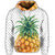 Hawaiian Pineapple Polka Dots Background Polynesian Hoodie - Polynesian Pride