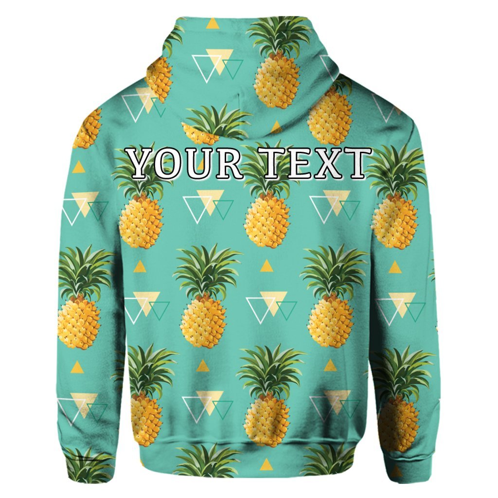 Custom Hawaiian Pineapple Polynesian Hoodie - Polynesian Pride