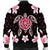 Hawaiian Pinky Turtle Plumeria Bomber Jacket AH - Polynesian Pride