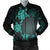 Hawaiian Plumeria Hibiscus Turtle Under Sea Polynesian Bomber Jacket Blue AH Black Unisex - Polynesian Pride