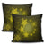 Hawaiian Plumeria Hibiscus Turtle Under Sea Polynesian Pillow Covers Yellow AH - Polynesian Pride