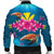 Hawaiian Plumeria Kanaka Turtle Sea Polynesian Bomber Jacket - AH - Polynesian Pride