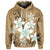 Custom Hawaiian Plumeria Polynesian Hoodie Gold - Polynesian Pride