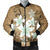 Hawaiian Plumeria Polynesian Bomber Jacket - Gold - AH Black Unisex - Polynesian Pride