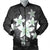 Hawaiian Plumeria Polynesian Bomber Jacket - Gray - AH Black Unisex - Polynesian Pride