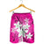 Hawaiian Plumeria Polynesian Men's Shorts - Pink - AH - Polynesian Pride