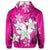 Hawaiian Plumeria Polynesian Hoodie Pink - Polynesian Pride