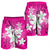 Hawaiian Plumeria Polynesian Men's Shorts - Pink - AH - Polynesian Pride