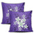 Hawaiian Plumeria Polynesian Pillow Covers - Purple - AH - Polynesian Pride