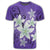 Hawaiian Plumeria Polynesian T Shirt Purple AH - Polynesian Pride