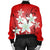 Hawaiian Plumeria Polynesian Bomber Jacket - Red - AH - Polynesian Pride