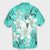 Hawaiian Plumeria Polynesian Hawaiian Shirt - Turquoise - AH - Polynesian Pride