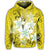 Hawaiian Plumeria Polynesian Hoodie Yellow - Polynesian Pride