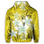 Hawaiian Plumeria Polynesian Hoodie Yellow - Polynesian Pride