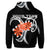 Custom Hawaiian Plumeria Polynesian Orange Hoodie - Polynesian Pride