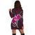 Hawaiian Plumeria Polynesian Pink Hoodie Dress - AH - Polynesian Pride