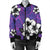 Hawaiian Plumeria Tribal Pink Polynesian Bomber Jacket Blue AH - Polynesian Pride