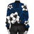 Hawaiian Plumeria Tribal Polynesian Bomber Jacket Blue AH - Polynesian Pride