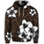 Hawaiian Plumeria Tribe Brown Polynesian Hoodie - Polynesian Pride