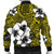 Hawaiian Plumeria Tribe Yellow Polynesian Bomber Jacket AH - Polynesian Pride