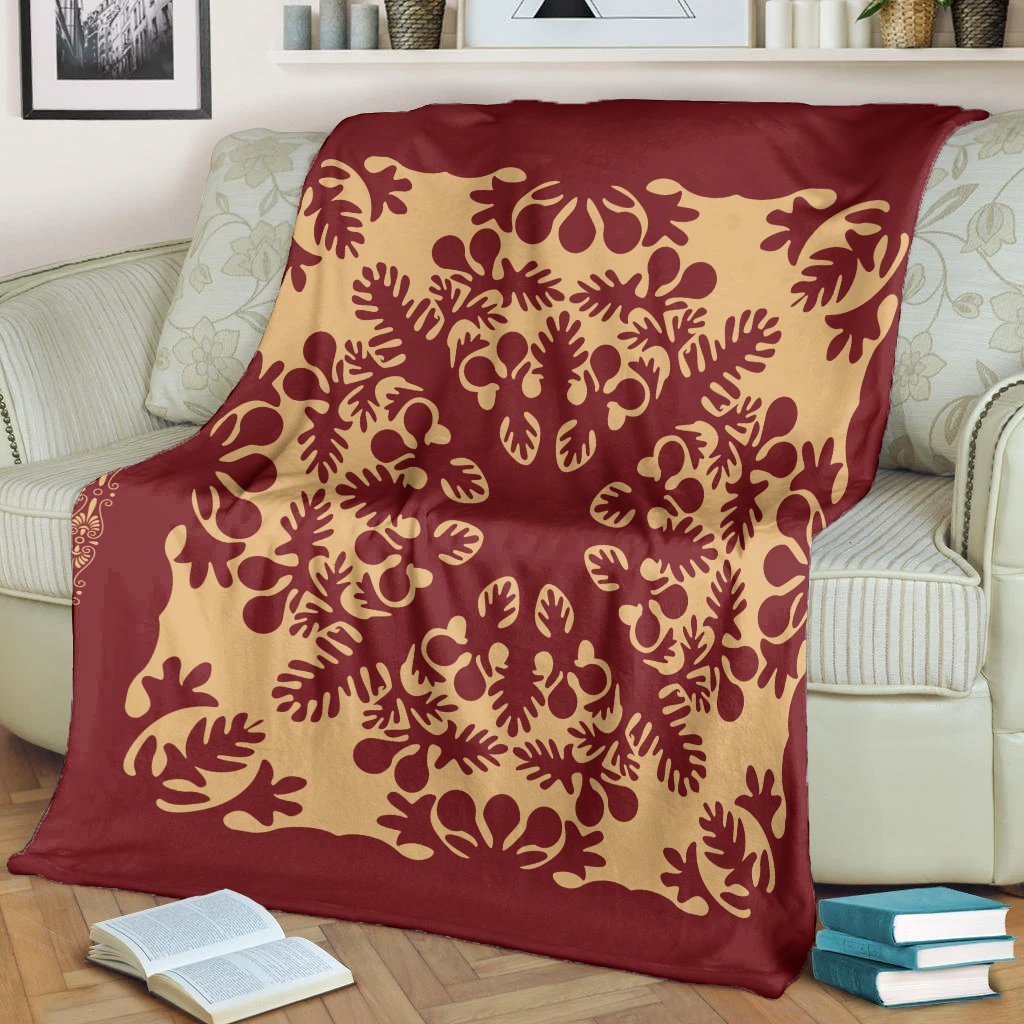 Hawaiian Quilt Vintage Premium Blankets - AH - Polynesian Pride