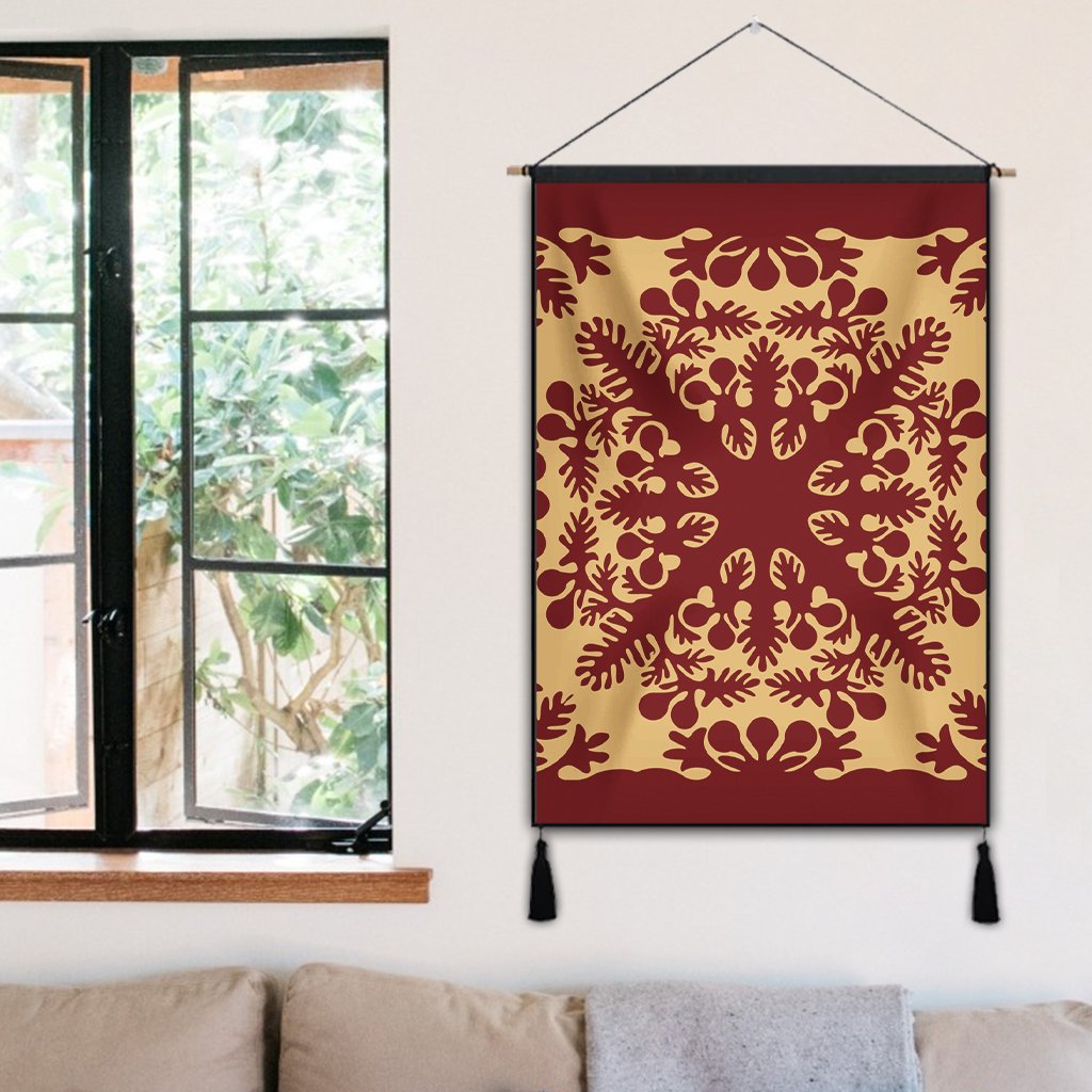 Hawaiian Quilt Vintage Hanging Poster - AH - Polynesian Pride