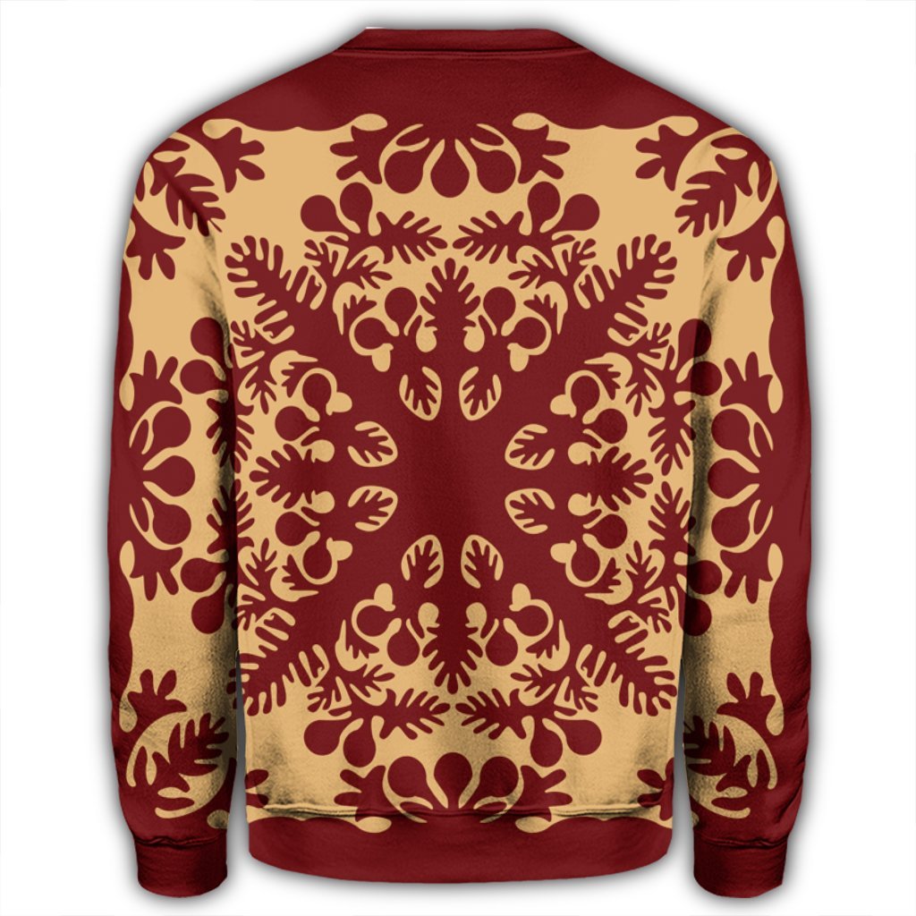 Hawaiian Quilt Vintage Sweatshirt - AH - Polynesian Pride