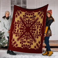 Hawaiian Quilt Vintage Premium Blankets - AH - Polynesian Pride