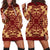 Hawaiian Quilt Vintage Hoodie Dress - AH Black - Polynesian Pride