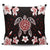 Hawaiian Reddie Turtle Plumeria Pillow Covers AH Pillow Covers Black - Polynesian Pride