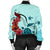 Hawaiian Sea Turtle Hibiscus Brilliant Polynesian Bomber Jacket - AH - Polynesian Pride