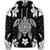 Hawaiian Silver Turtle Plumeria Hoodie - Polynesian Pride