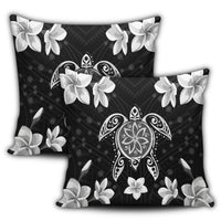 Hawaiian Silver Turtle Plumeria Pillow Covers AH - Polynesian Pride
