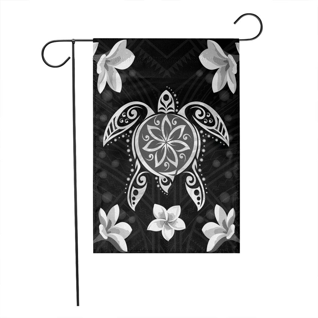 Hawaiian Silver Turtle Plumeria Flag AH - Polynesian Pride