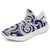 Hawaiian Sneakers YZ Polynesian Maori Ethnic Ornament Violet AH White - Polynesian Pride