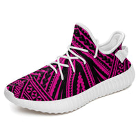Hawaiian Sneakers YZ Polynesian Tatau Pink AH White - Polynesian Pride