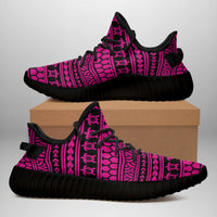 Hawaiian Sneakers YZ Polynesian Tattoo Tribal Pink AH - Polynesian Pride