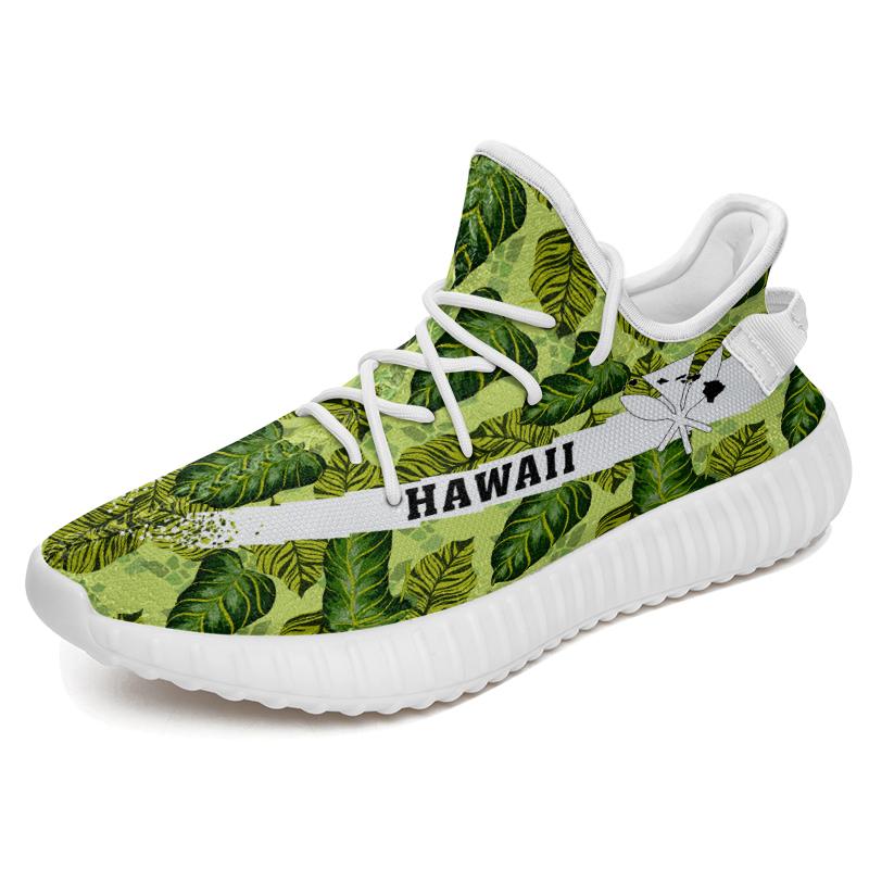Hawaiian Sneakers YZ Tropical Green White - Polynesian Pride