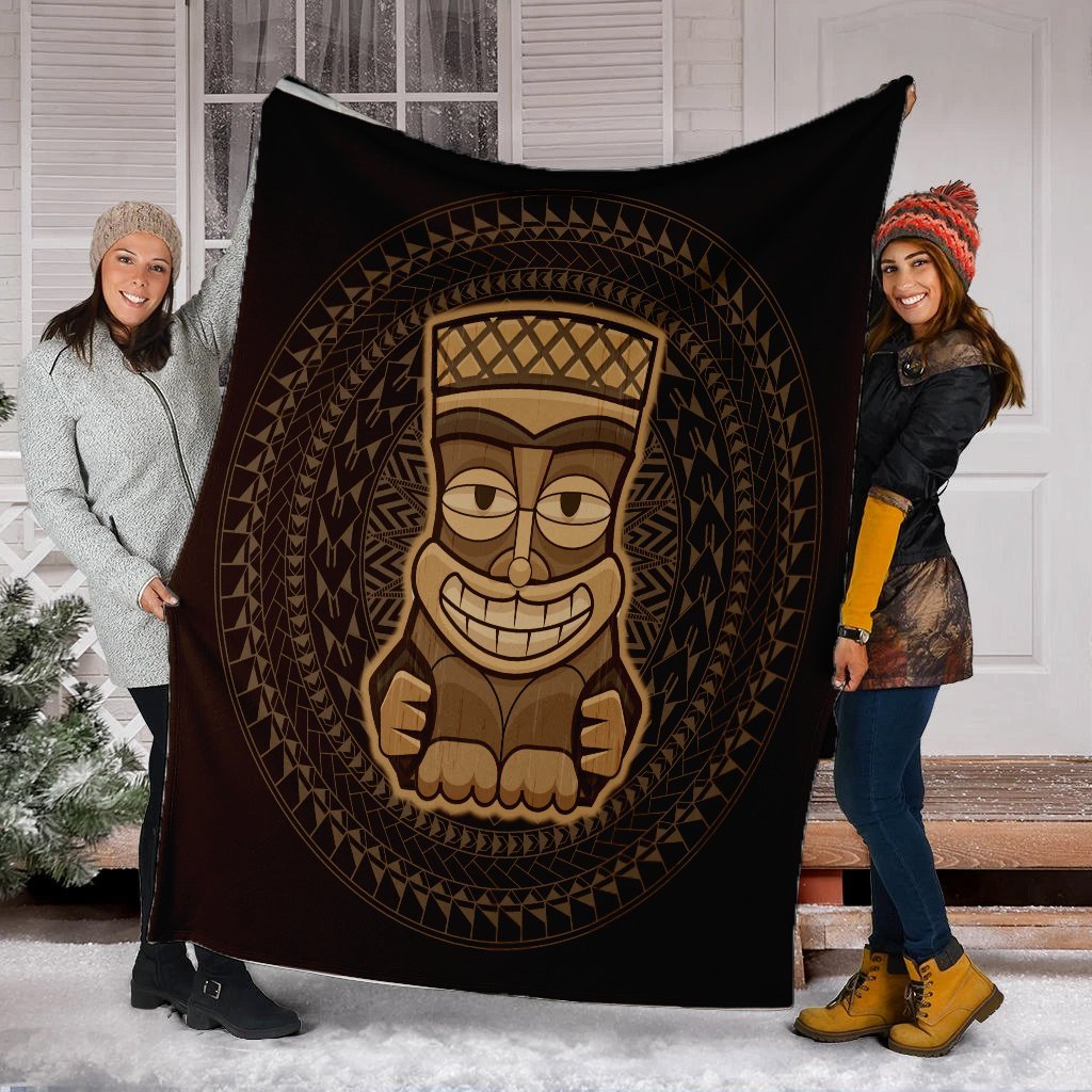 Hawaiian Tiki Premium Blankets AH - Polynesian Pride