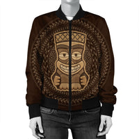 Hawaiian Tiki Bomber Jacket AH - Polynesian Pride