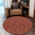 Hawaiian Traditional Aboriginal Pattern Polynesian Round Carpet - AH - Polynesian Pride