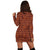 Hawaiian Traditional Aboriginal Pattern Polynesian Hoodie Dress - AH - Polynesian Pride